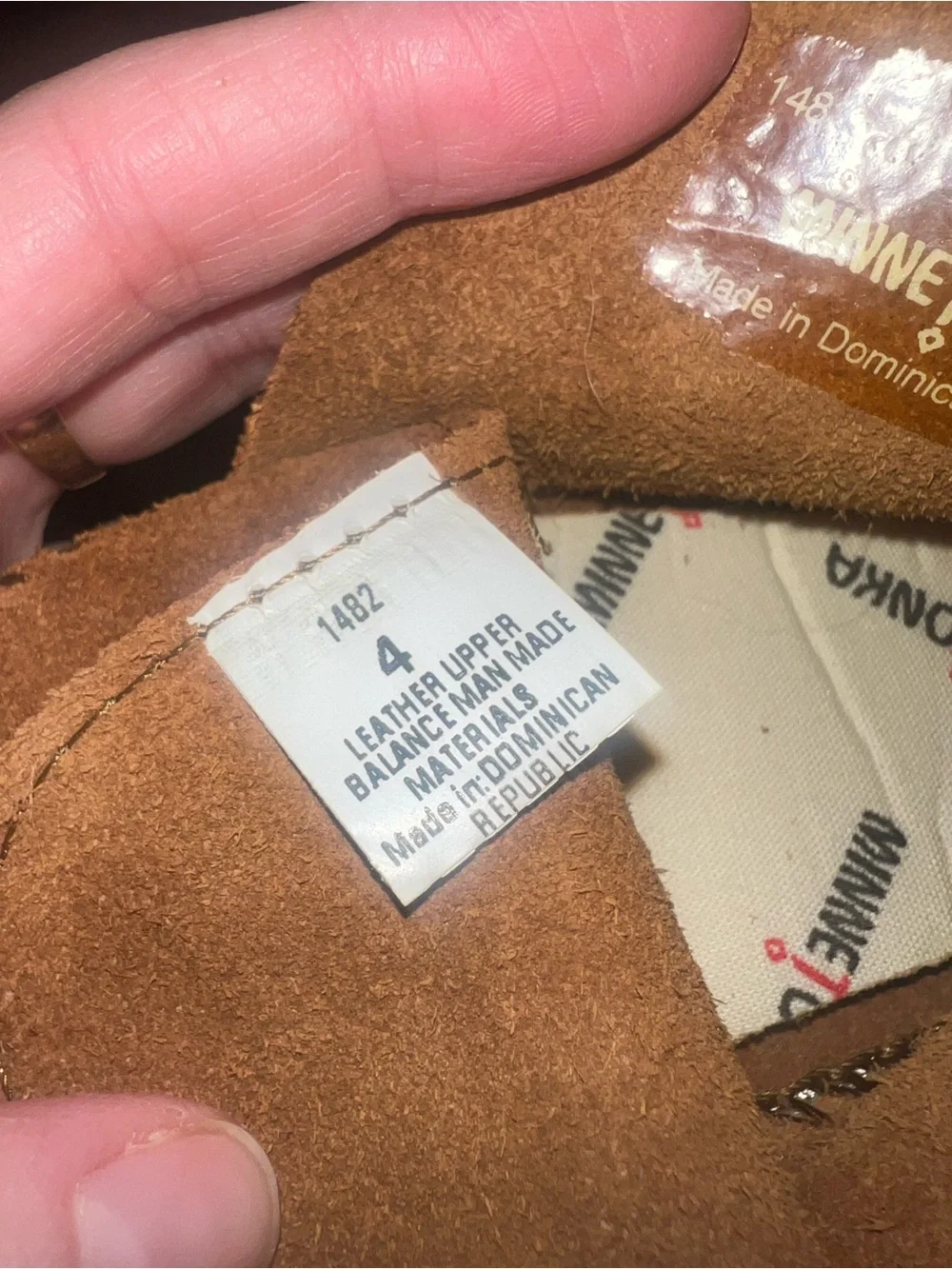 Minnetonka Kids Suede Moccasins in Brown with Fringe